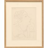 HENRI MATISSE 'Portrait of a woman in profile, O3', collotype, 1943, limited edition 950,