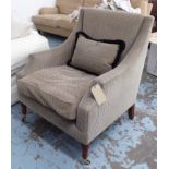 ARMCHAIR, traditional style on turned supports, 79cm W x 78cm D x 96cm H.