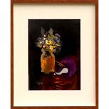 GEORGES BRAQUE 'Flowers and Vase', lithograph 1955, printed by Mourlot Freres of Paris, 36cm x 25cm,