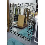 WALL MIRROR, Venetian stye, with Greek key border.