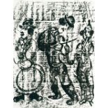 MARC CHAGALL The Wandering Musicians, original lithograph, 1963, published by Maeght,