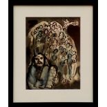MARC CHAGALL 'Moses', original lithograph, 1973, printed by Mourlot,reference Mourlot 689,