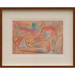 PAUL KLEE 'Winter', original lithograph, 1938, printed by Mourlot Freres, 24cm x 35cm, framed.