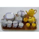 QUANTITY ROSLYN TEA WARE & QUANTITY EMPIRE COFFEE WARE