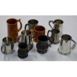 BOX WITH VARIOUS TANKARDS