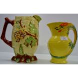 BURLEIGH WARE ORIENTAL DRAGON DESIGN JUG & SHORTER & SONS DECORATIVE JUG