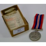 WWII DEFENCE MEDAL & RIBBON