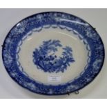 DOULTON BURSLEM BLUE & WHITE DECORATIVE DISH