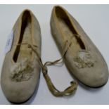 HUNTER GLASGOW PAIR OF CHILDREN'S VINTAGE BALLET SHOES