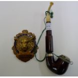 SMOKERS PIPE AND LODGE BADGE