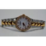 MODERN ROTARY LADIES WRIST WATCH WITH MOTHER OF PEARL FACE