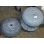 3 VARIOUS CURLING STONES