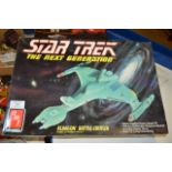 STAR TREK MODEL IN ORIGINAL BOX KLINGON BATTLE CRUISER