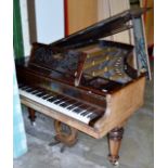 ROSEWOOD CASED BOUDOIR GRAND PIANO BY COLLARD & COLLARD, LONDON