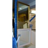 GILT FRAMED WALL MIRROR & 1 OTHER WALL MIRROR