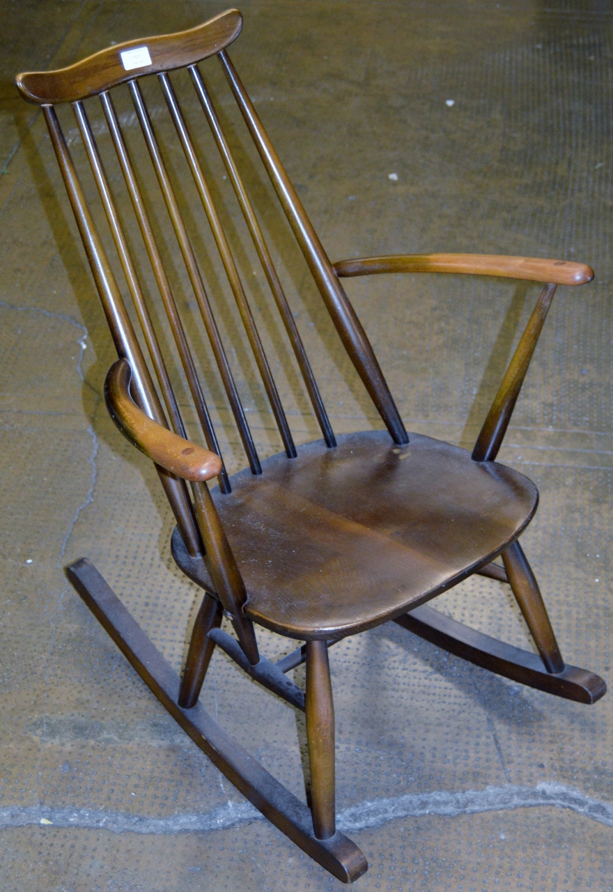 ERCOL CHILD SIZE SPAR BACK ROCKING CHAIR