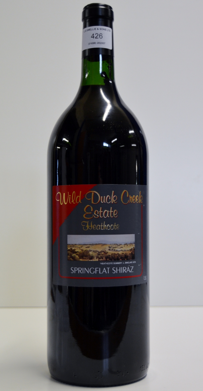 MAGNUM SIZE WILD DUCK CREEK ESTATE 2004 'HEATHCOTE' SPRINGFLAT AUSTRALIAN SHIRAZ WITH PRESENTATION