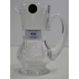 EDINBURGH CRYSTAL THISTLE DESIGN ETCHED WATER JUG