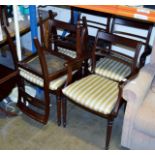 SET OF 6 MAHOGANY DINING ROOM CHAIRS