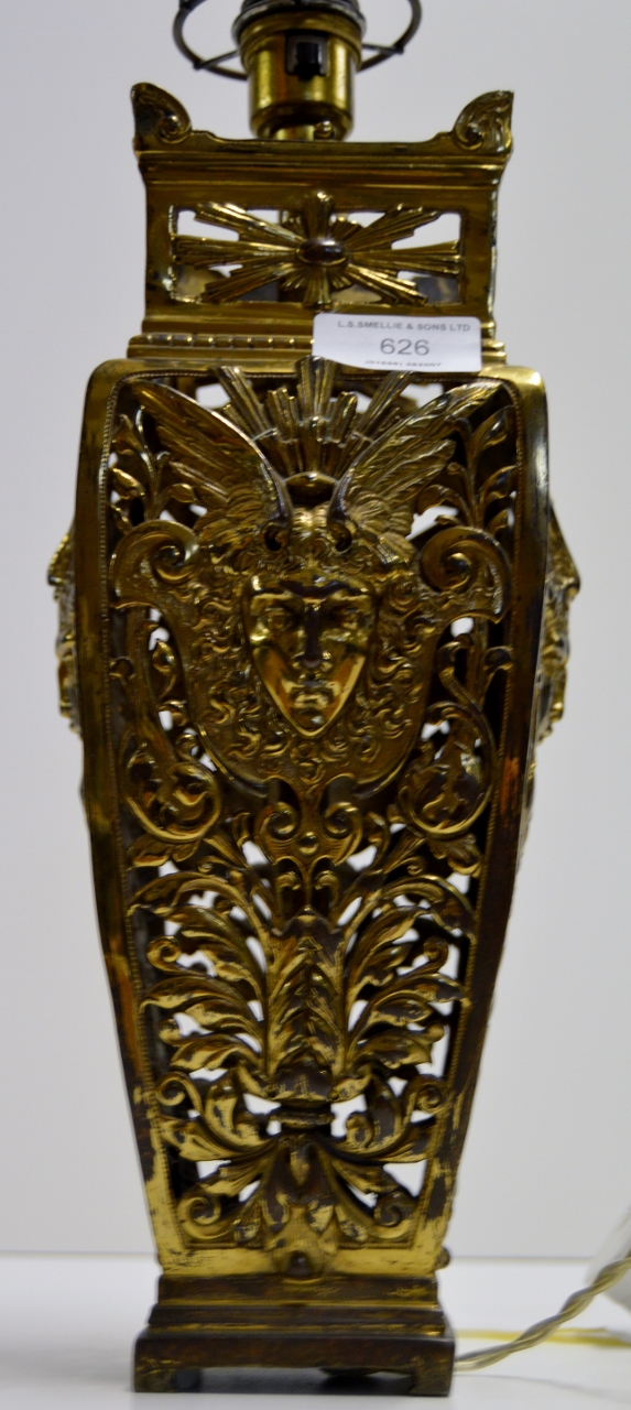 ORNATE GILT FINISHED LAMP BASE