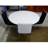 MODERN KITCHEN TABLE WITH 4 MATCHING CHAIRS