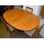 G-PLAN TEAK DINING ROOM TABLE WITH 4 CHAIRS