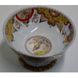 VICTORIAN ROBERT BURNS THEMED PEDESTAL BOWL BY JMP BELL & CO, GLASGOW