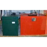 2 METAL FILE BOXES