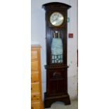 OAK CASED GRANDFATHER CLOCK