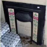 TILED CAST IRON FIRE INSERT