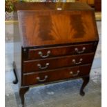 MAHOGANY 3 DRAWER WRITING BUREAU