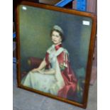 FRAMED PICTURE OF QUEEN ELIZABETH II