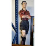 FOOTBALLER FIGURINE DISPLAY