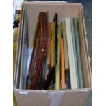 BOX CONTAINING QUANTITY VARIOUS FRAMED PICTURES