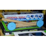 SUBBUTEO GAME, PLAY CART & MODERN TELESCOPE IN BOX