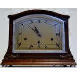 OAK CASED CHIMING MANTLE CLOCK