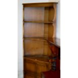 ERCOL CORNER DISPLAY CABINET