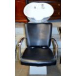 HAIRDRESSER CHAIR WITH SINK