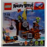 LEGO ANGRY BIRDS PIGGY PIRATE SHIP SET (AS NEW) - 75825