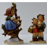 2 HUMMEL FIGURINE ORNAMENTS