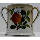 OVER SIZED PORCELAIN TYG CUP PAINTED IN WEMYSS COLOURS BY VILLEROY & BOCH