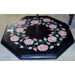 DECORATIVE INLAID MARBLE TABLE TOP