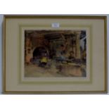 9¼" X 12¼ FRAMED PRINT "PROVENCAL CAPRICE" BY SIR WILLIAM RUSSELL FLINT R.A.