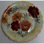 12" DIAMETER ROYAL DOULTON DECORATIVE FLORAL DISH