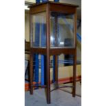 MAHOGANY GLAZED DISPLAY CASE