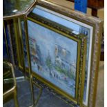 2 GILT FRAMED PAINTINGS