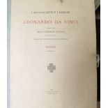 LEONARDO DA VINCI DRAWINGS AND MANUSCRIPTS PUBLISHED BY THE REALE COMMISSIONE VINCIANA ROME 1936