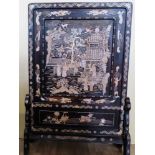 CHINA WOOD AND LACQUER SCREEN XIX CENTURY CM 138X95