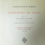 LEONARDO DA VINCI GEOGRAFIC DRAWINGS AND MANUSCRIPTS FROM WINDSOR CASTLE N. 164 ROME 1941 CM 40X 55