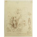 PIETRO BENVENUTI DRAWING XVIII C. CM 21X16